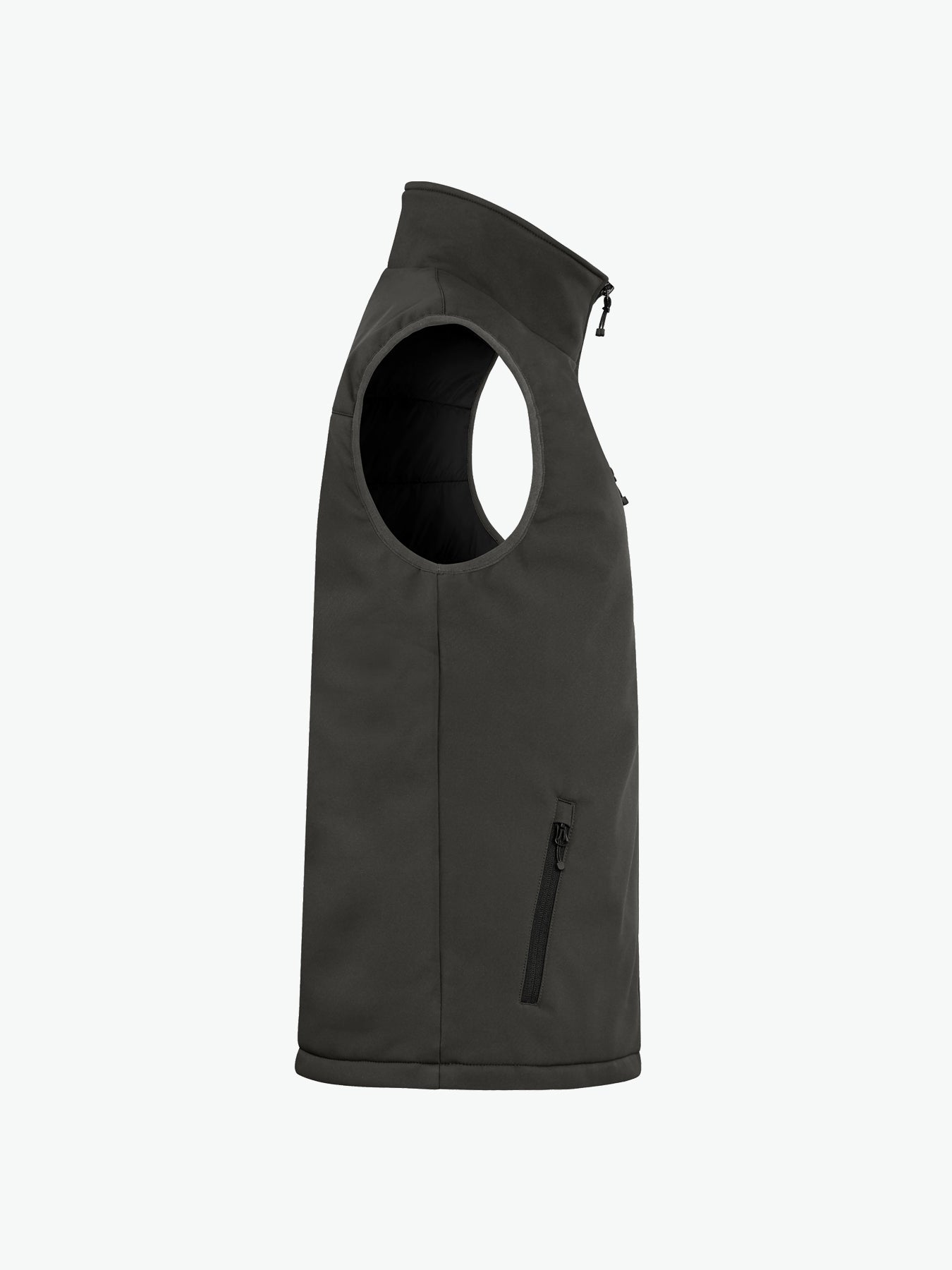 Clique Padded Softshell Vest - Donkergrijs Softshell Jas Clique