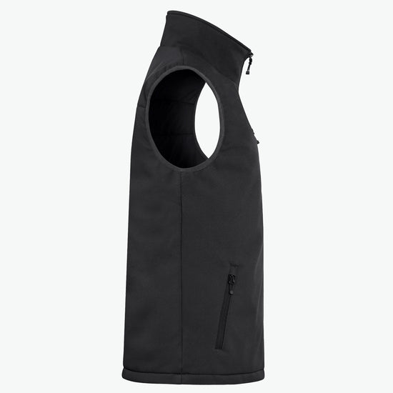 Clique Padded Softshell Vest - Zwart Softshell Jas Clique
