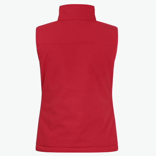 Clique Padded Softshell Vest Women - Rood Softshell Jas Clique