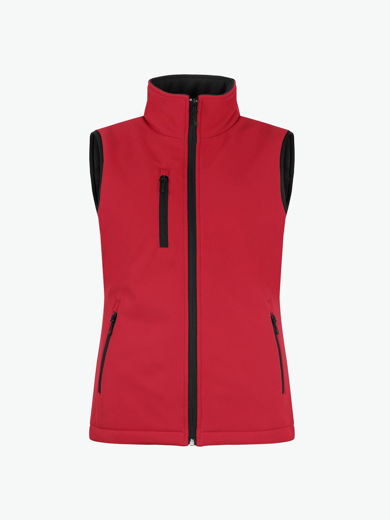 Clique Padded Softshell Vest Women - Rood Softshell Jas Clique XS