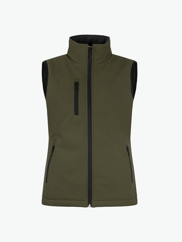Clique Padded Softshell Vest Women - Mistgroen Softshell Jas Clique XS