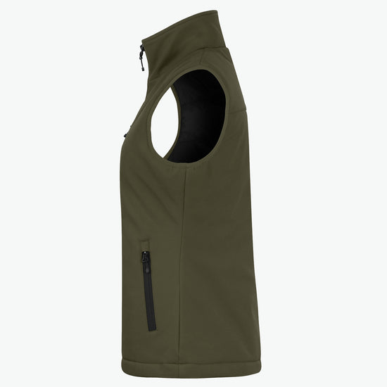 Clique Padded Softshell Vest Women - Mistgroen Softshell Jas Clique
