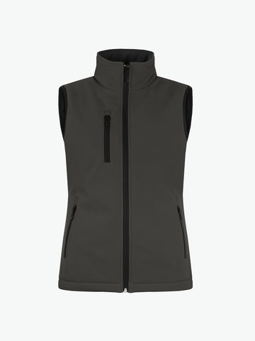 Clique Padded Softshell Vest Women - Donkergrijs Softshell Jas Clique XS