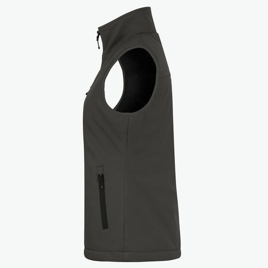 Clique Padded Softshell Vest Women - Donkergrijs Softshell Jas Clique