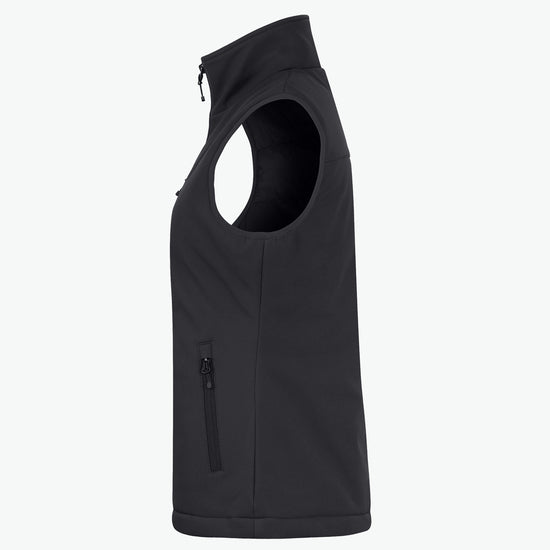 Clique Padded Softshell Vest Women - Zwart Softshell Jas Clique