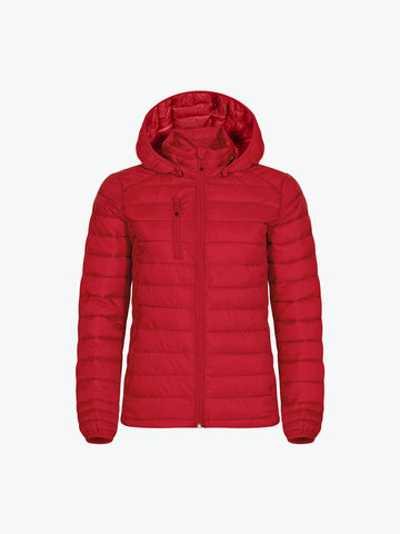 Clique Hudson Jacket Women - Rood (Winter) Jas Clique XS