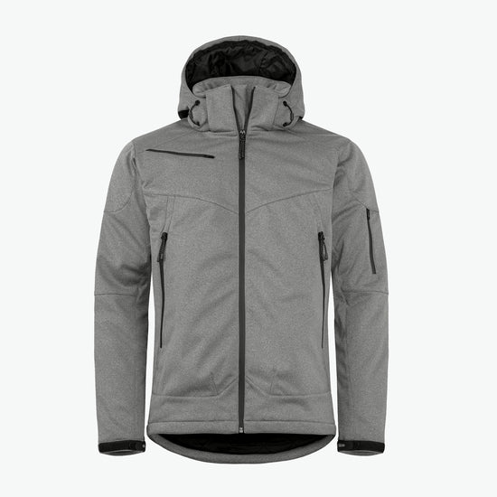 Clique Grayland Jacket - Antraciet Melange Softshell Jas Clique XS