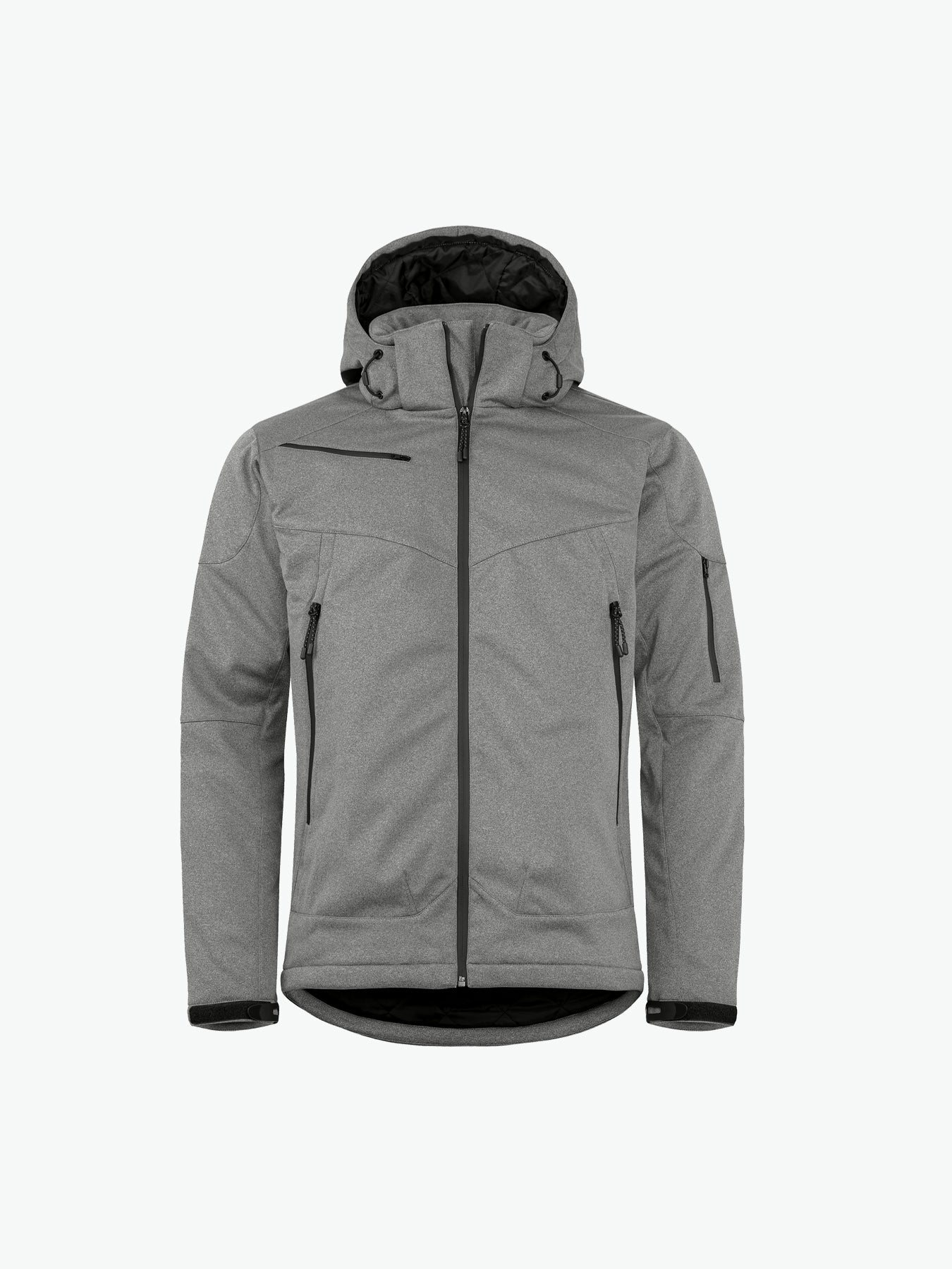 Clique Grayland Jacket - Antraciet Melange Softshell Jas Clique XS