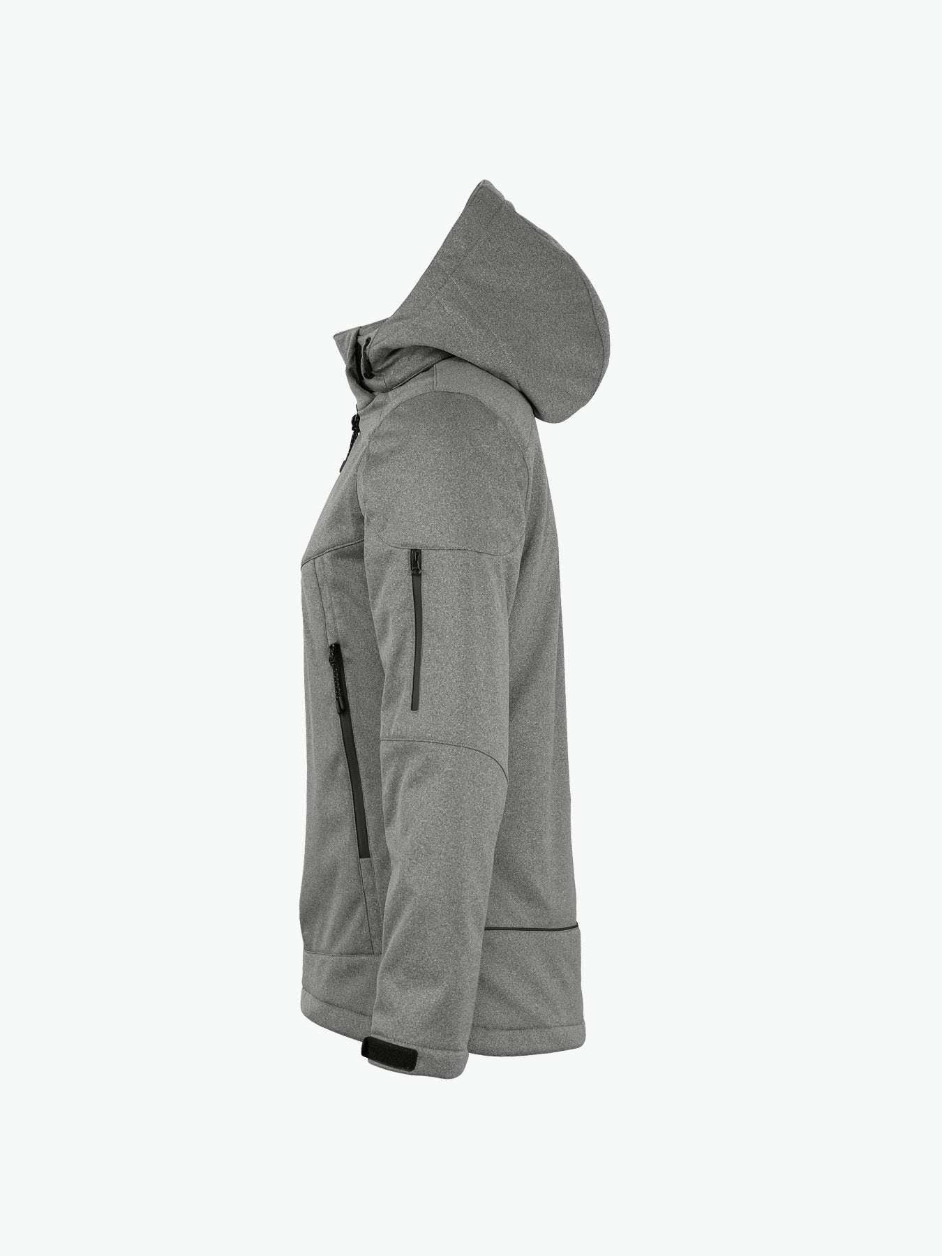 Clique Grayland Jacket Women - Antraciet Melange Softshell Jas Clique
