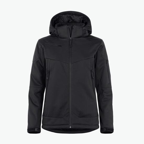 Clique Grayland Jacket Women - Zwart Softshell Jas Clique XS
