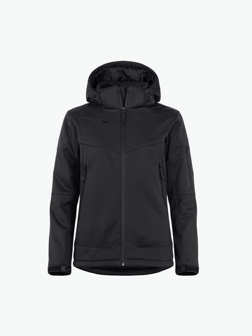 Clique Grayland Jacket Women - Zwart Softshell Jas Clique XS
