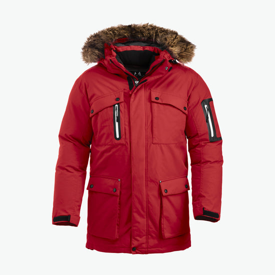 Clique Malamute Jacket - Rood (Winter) Jas Clique 2XS