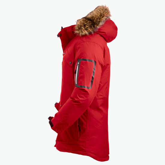 Clique Malamute Jacket - Rood (Winter) Jas Clique