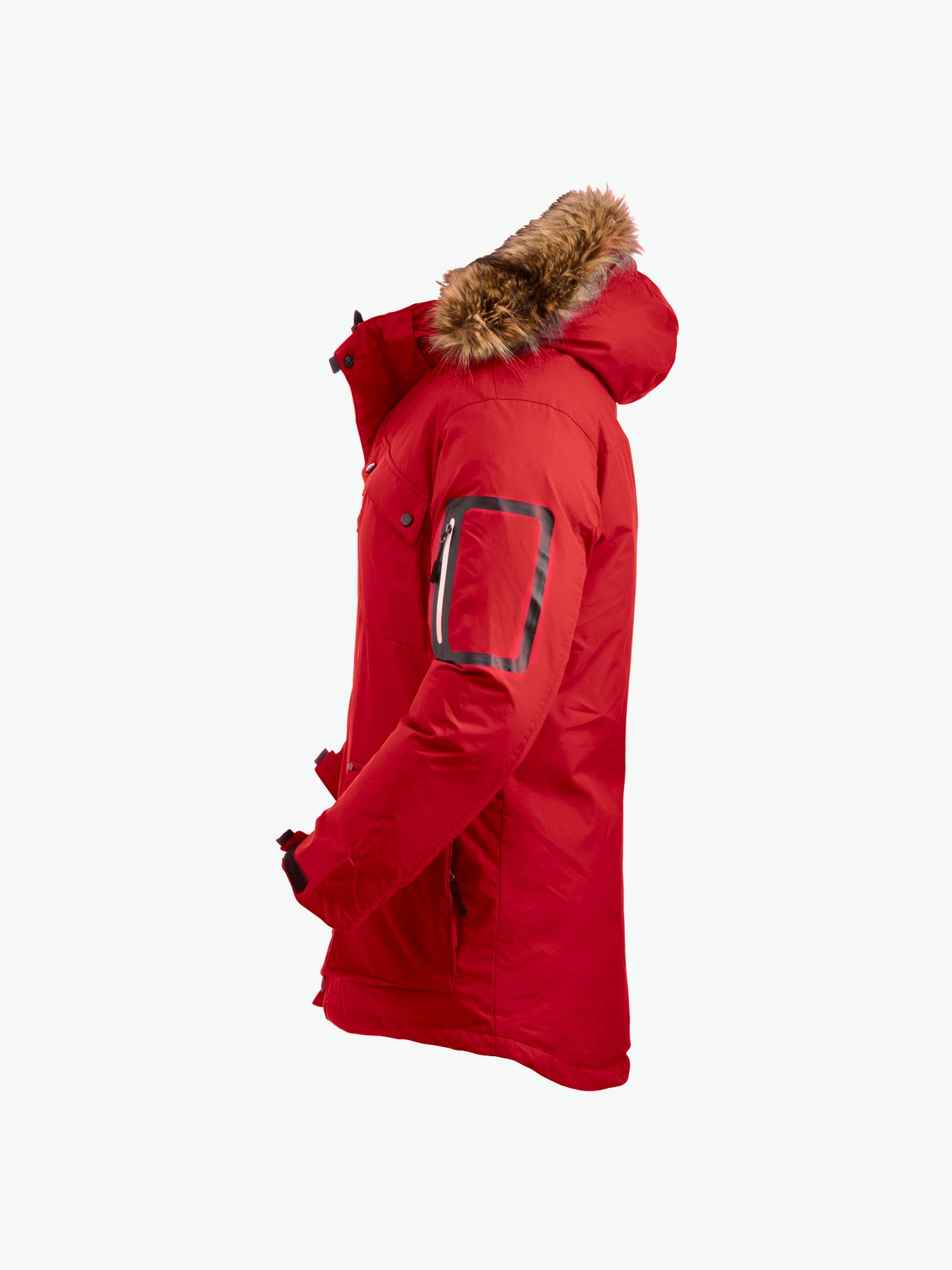 Clique Malamute Jacket - Rood (Winter) Jas Clique