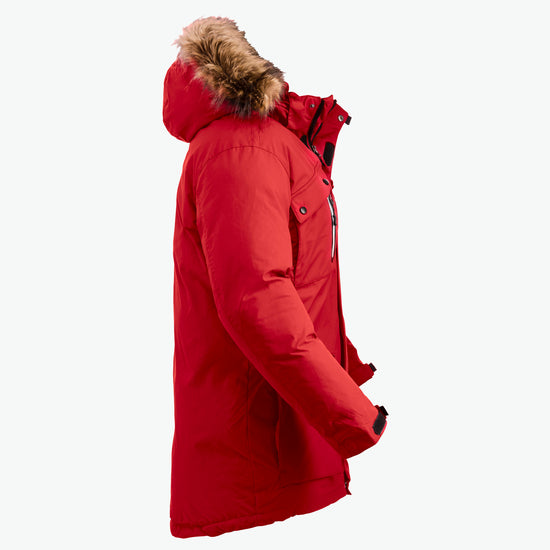 Clique Malamute Jacket - Rood (Winter) Jas Clique