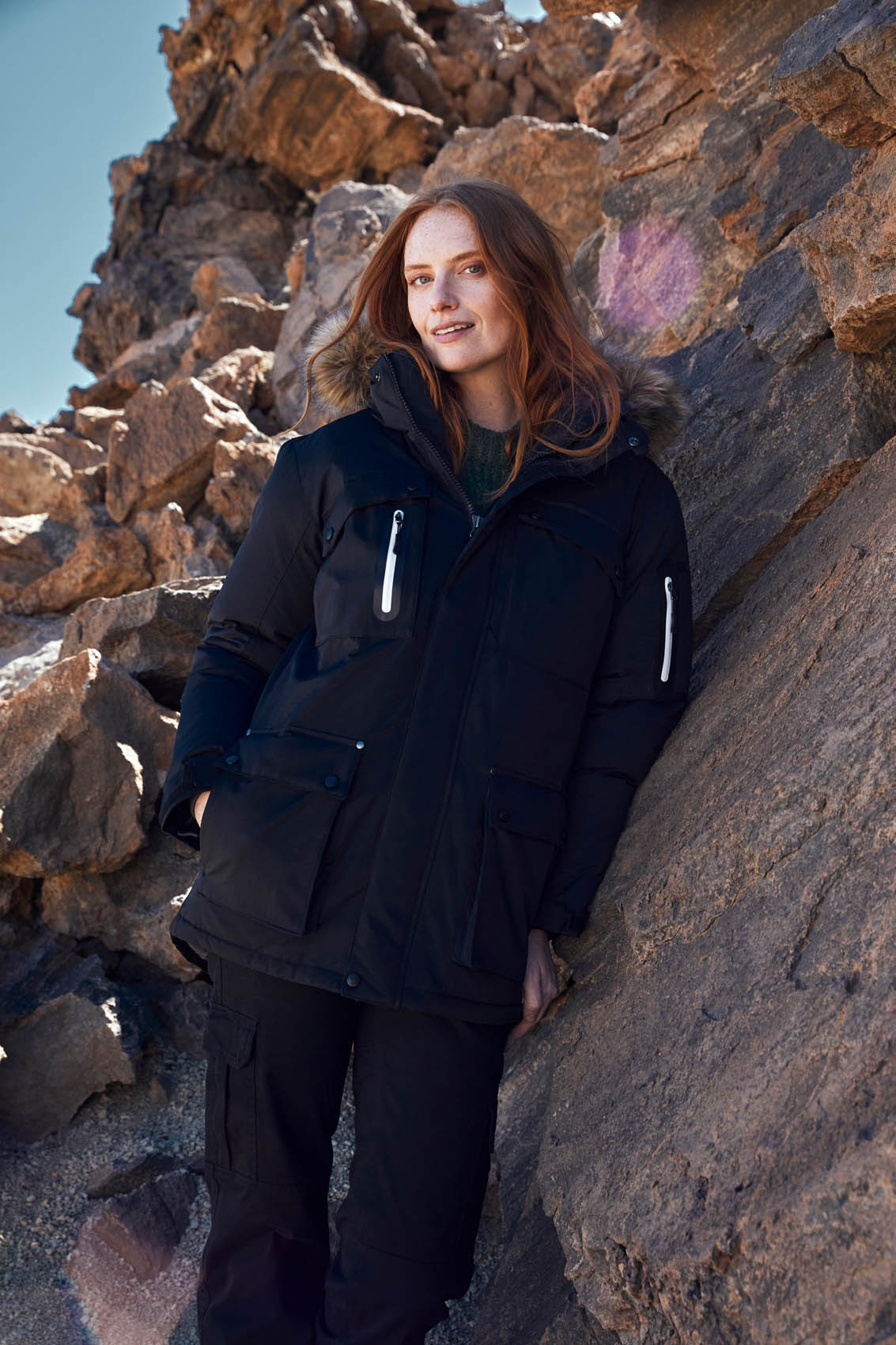 Clique Malamute Jacket - Rood (Winter) Jas Clique