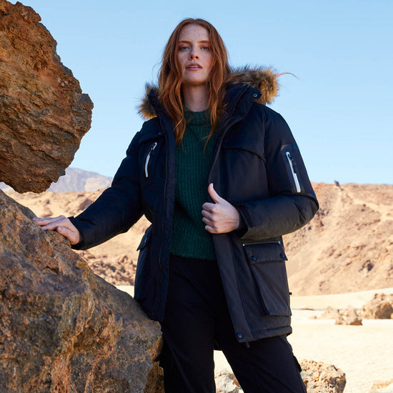 Clique Malamute Jacket - Rood (Winter) Jas Clique