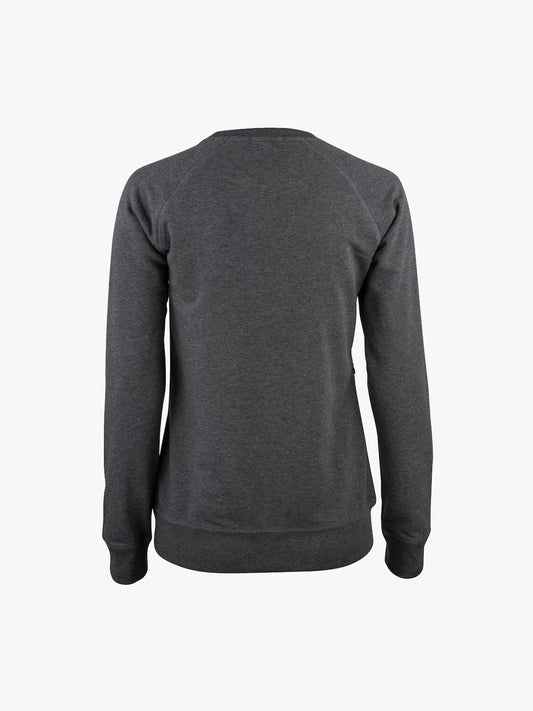 Clique Premium OC Roundneck Women - Antraciet Melange Sweater Clique