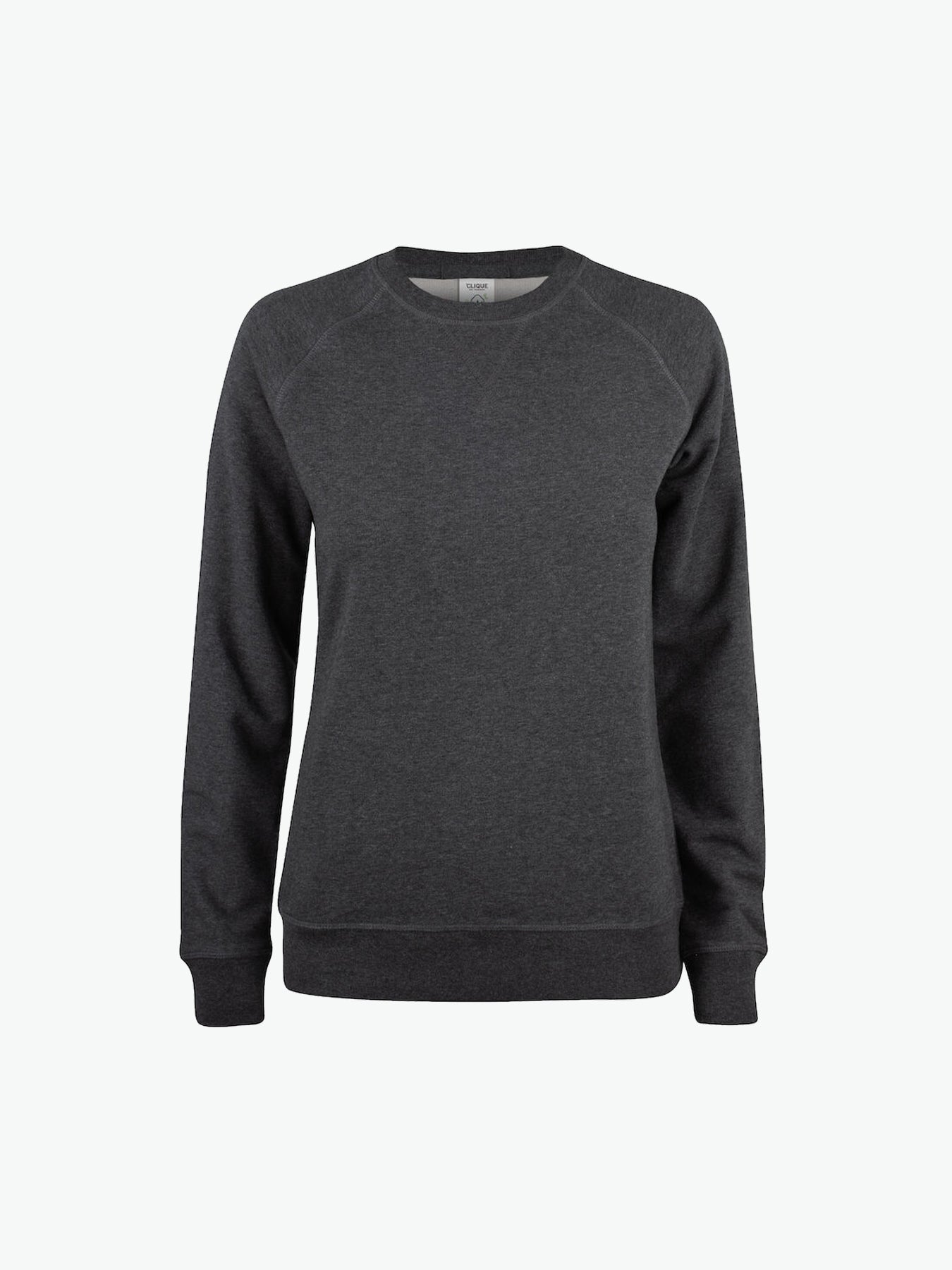 Clique Premium OC Roundneck Women - Antraciet Melange Sweater Clique XS