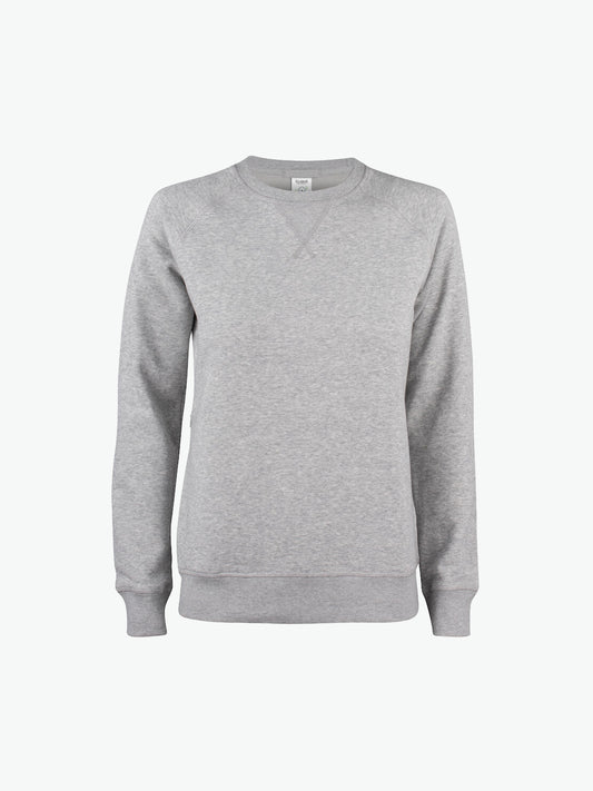 Clique Premium OC Roundneck Women - Grijsmelange Sweater Clique XS