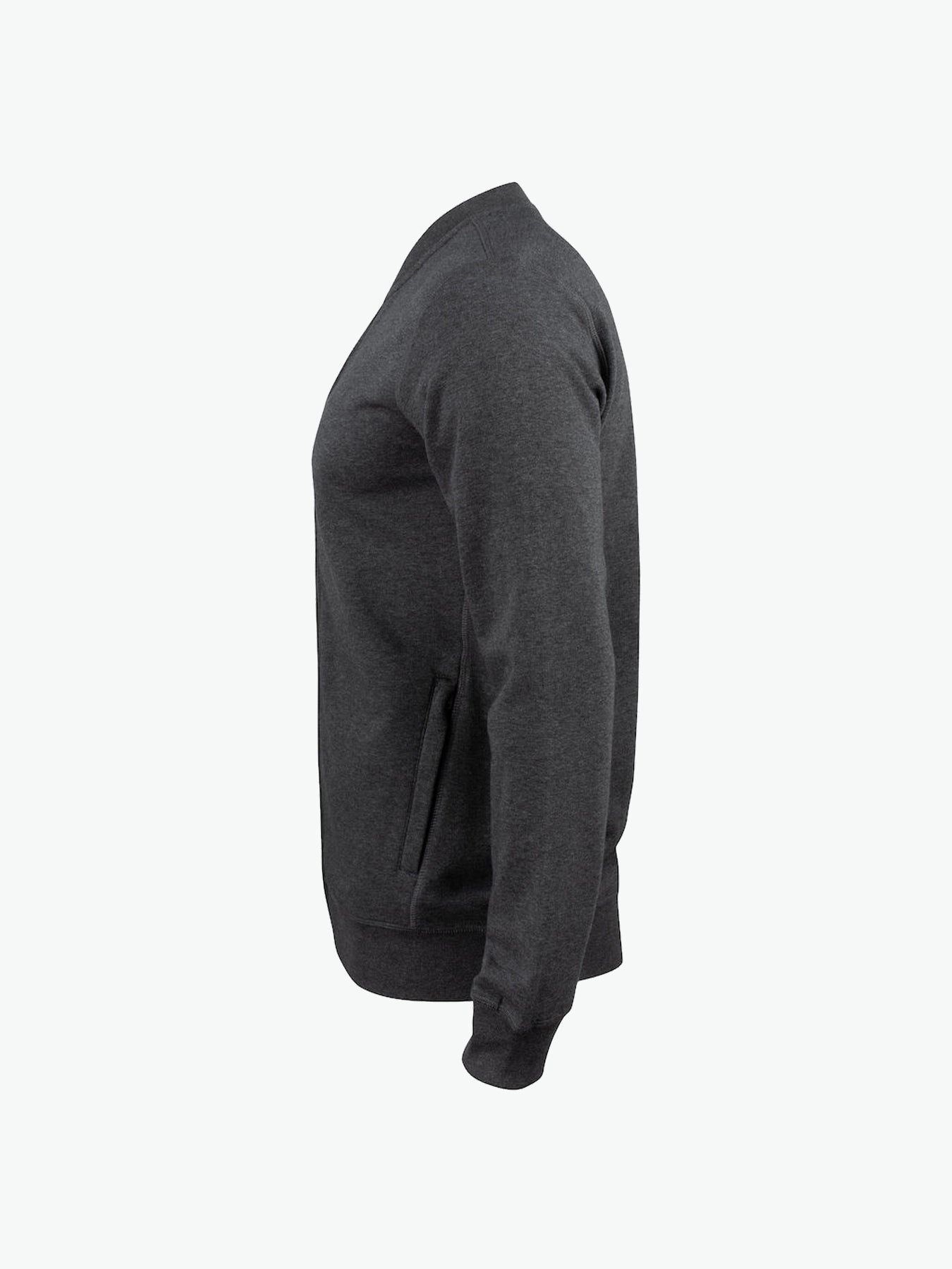 Clique Premium OC Cardigan - Antraciet Melange Vest Clique