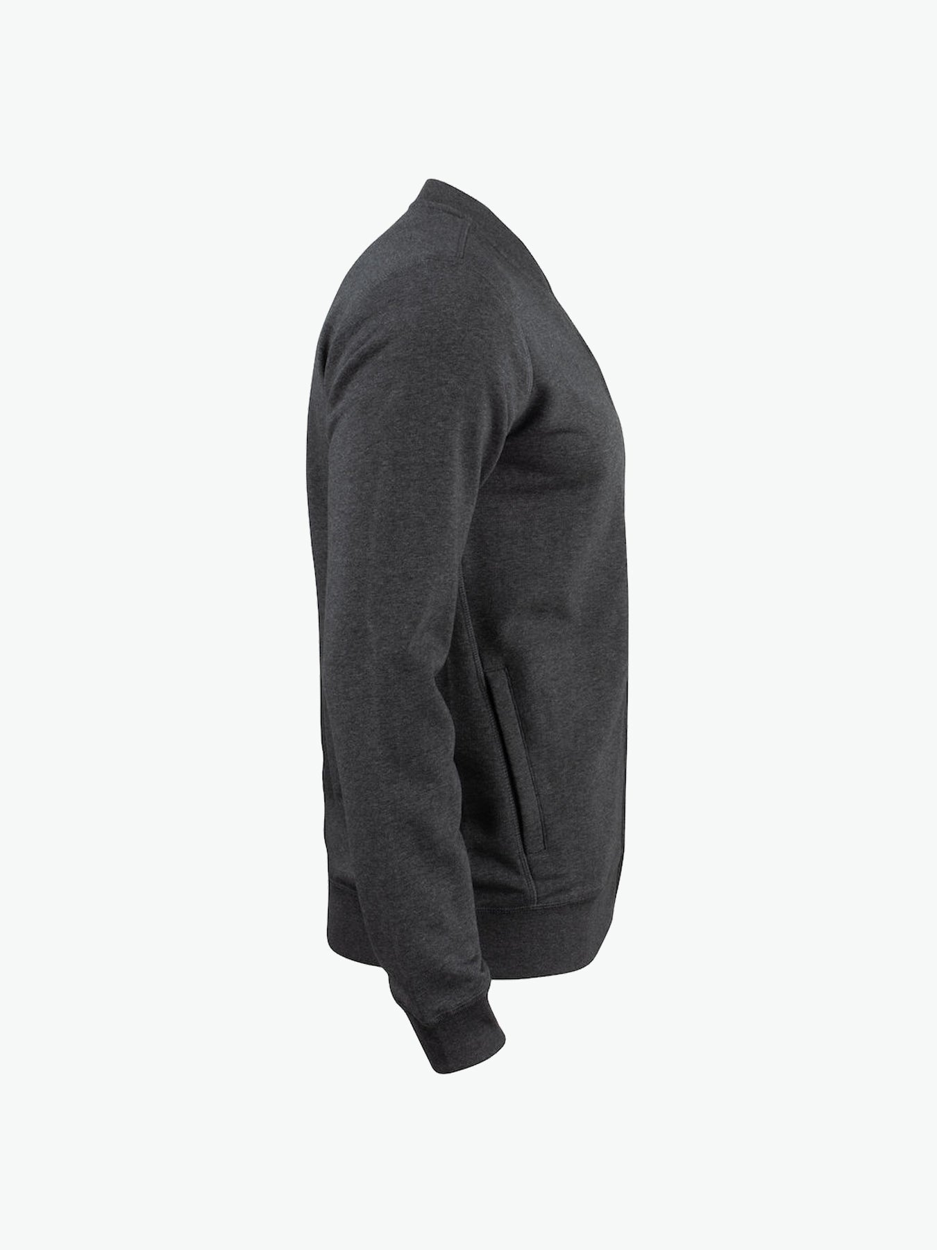 Clique Premium OC Cardigan - Antraciet Melange Vest Clique