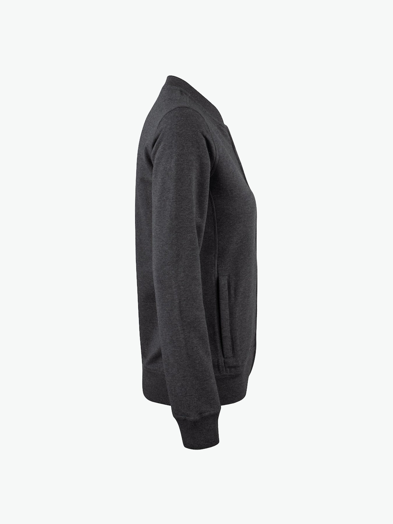 Clique Premium OC Cardigan Women - Antraciet Melange Vest Clique