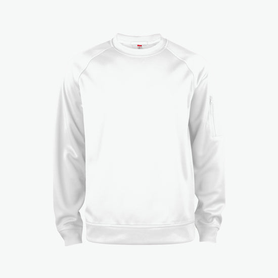 Clique Basic Active Roundneck - Wit Sweater Clique XS
