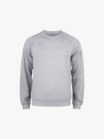 Clique Basic Active Roundneck - Grijsmelange Sweater Clique XS