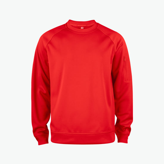 Clique Basic Active Roundneck - Rood Sweater Clique XS