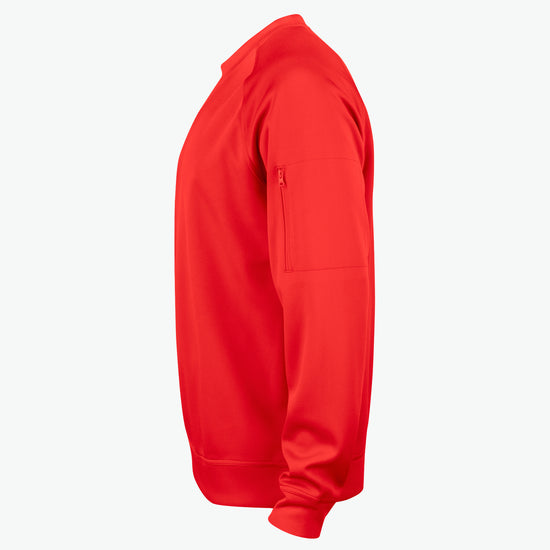 Clique Basic Active Roundneck - Rood Sweater Clique