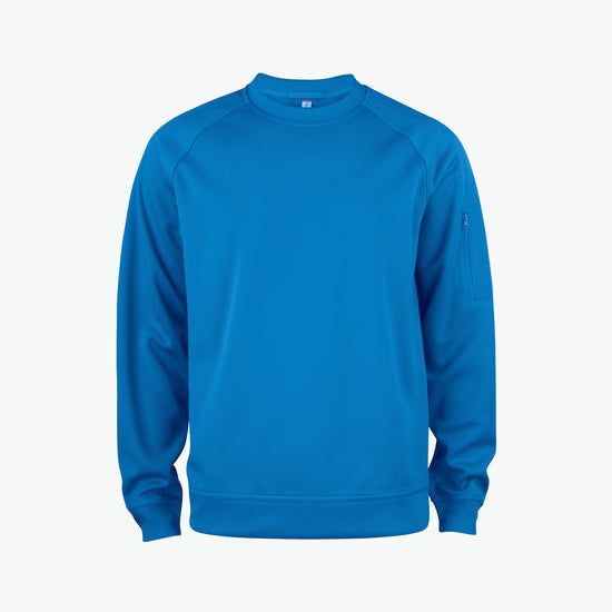 Clique Basic Active Roundneck - Kobalt Sweater Clique XS