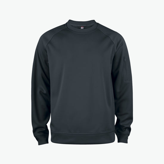 Clique Basic Active Roundneck - Zwart Sweater Clique XS