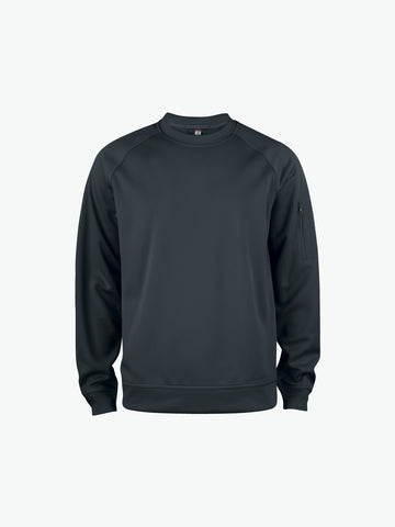 Clique Basic Active Roundneck - Zwart Sweater Clique XS