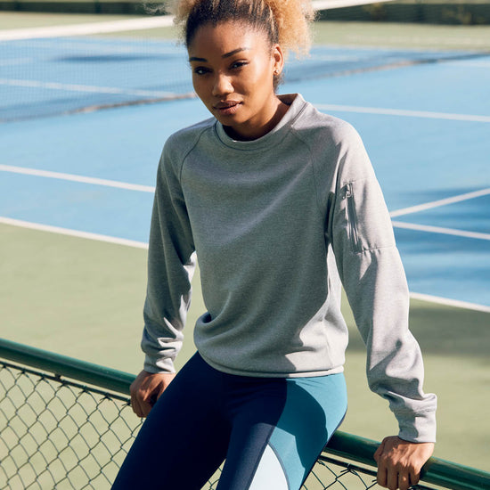 Clique Basic Active Roundneck - Rood Sweater Clique