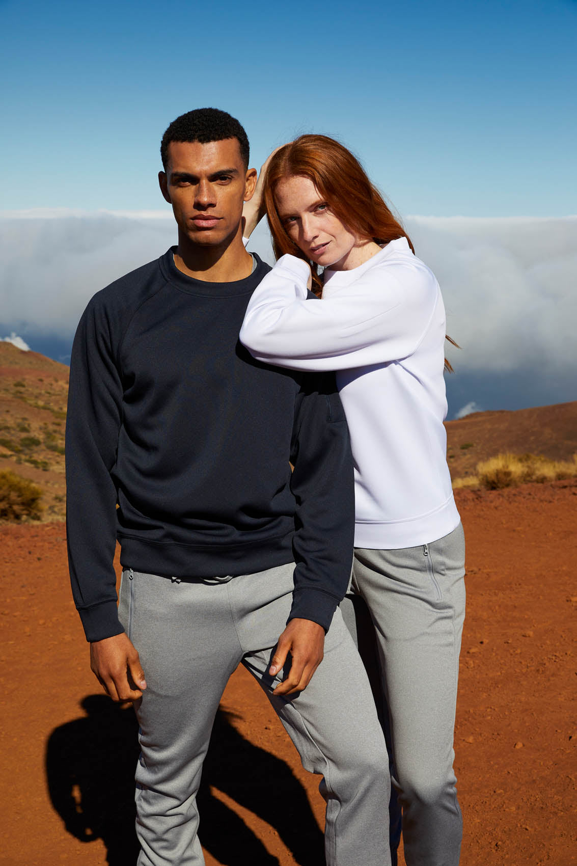 Clique Basic Active Roundneck - Rood Sweater Clique