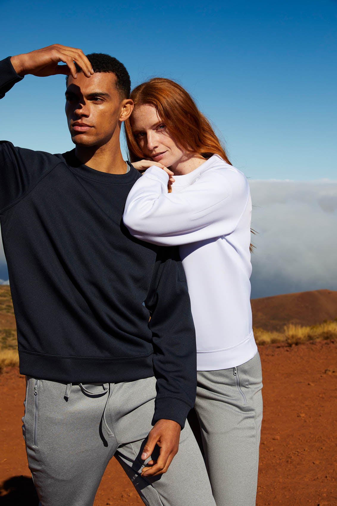 Clique Basic Active Roundneck - Rood Sweater Clique