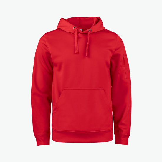 Clique Basic Active Hoody - Rood Hoodie Clique XS