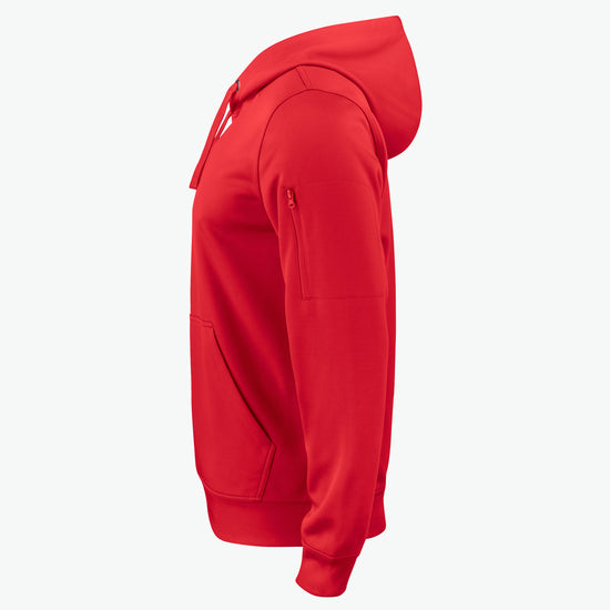 Clique Basic Active Hoody - Rood Hoodie Clique