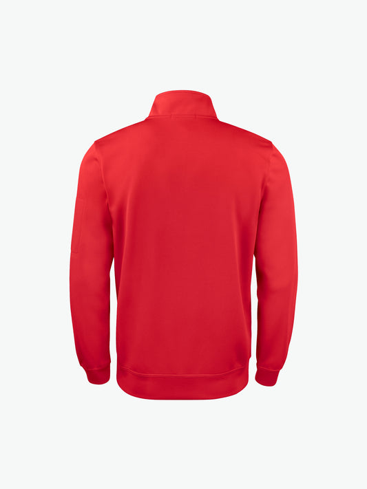Clique Basic Active Half Zip - Rood Sweater Clique
