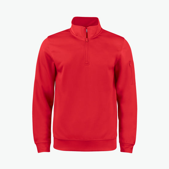 Clique Basic Active Half Zip - Rood Sweater Clique XS