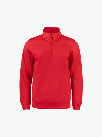 Clique Basic Active Half Zip - Rood Sweater Clique XS
