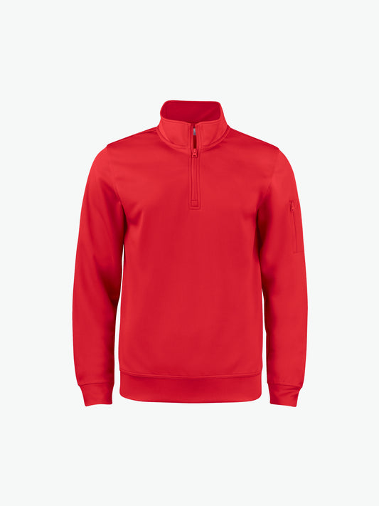 Clique Basic Active Half Zip - Rood Sweater Clique XS