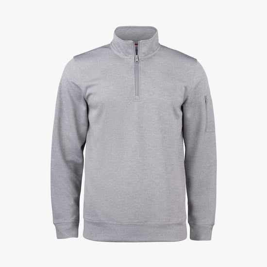 Clique Basic Active Half Zip - Grijsmelange Sweater Clique XS