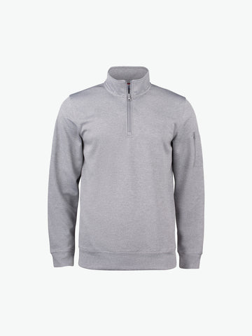 Clique Basic Active Half Zip - Grijsmelange Sweater Clique XS