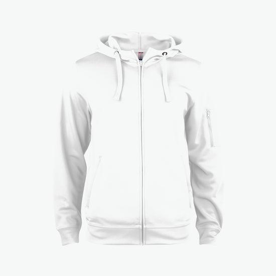 Clique Basic Active Hoody FZ - Wit Hoodie Clique XS