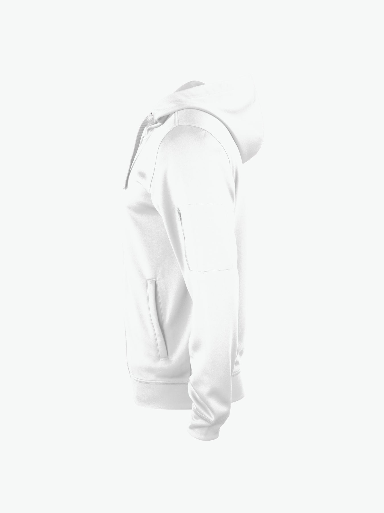 Clique Basic Active Hoody FZ - Wit Hoodie Clique