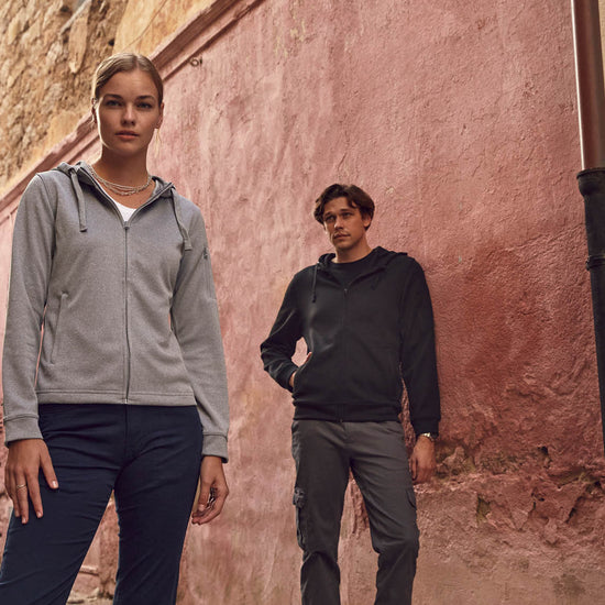 Clique Basic Active Hoody FZ - Wit Hoodie Clique