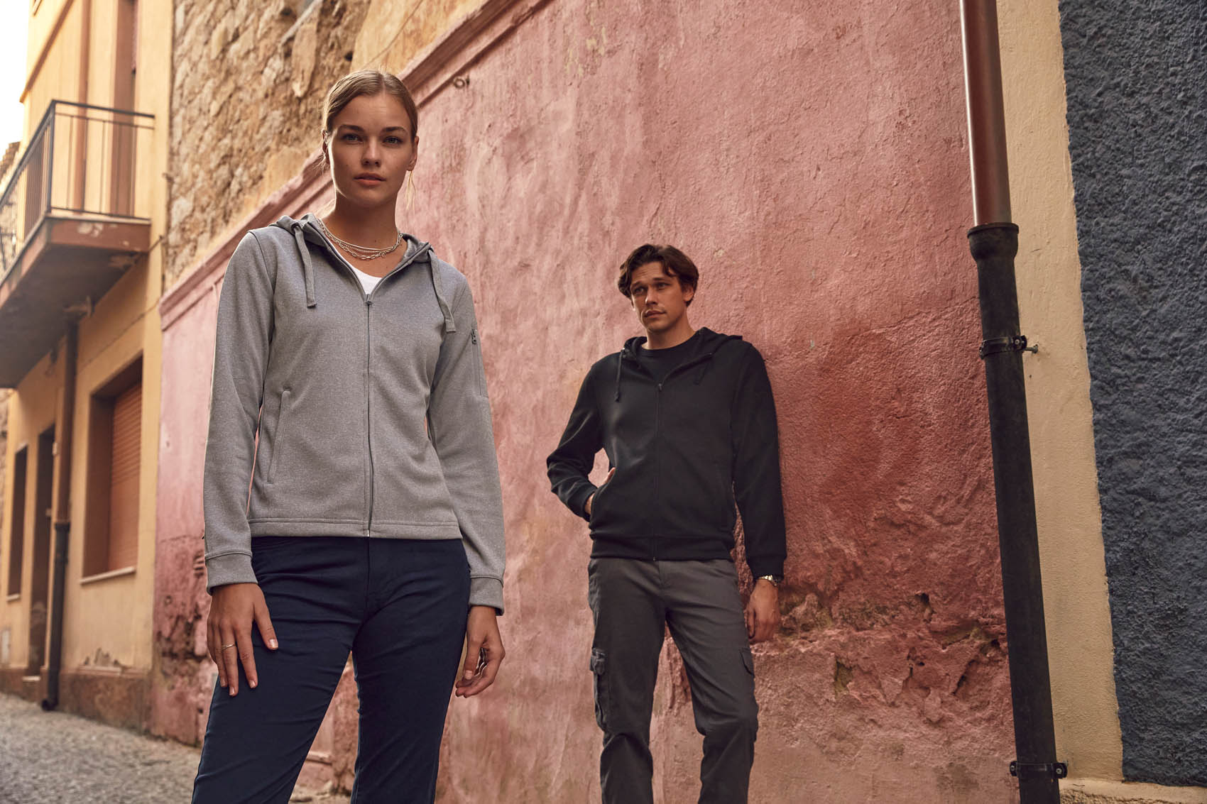 Clique Basic Active Hoody FZ - Wit Hoodie Clique
