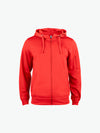 Clique Basic Active Hoody FZ - Rood Hoodie Clique XS